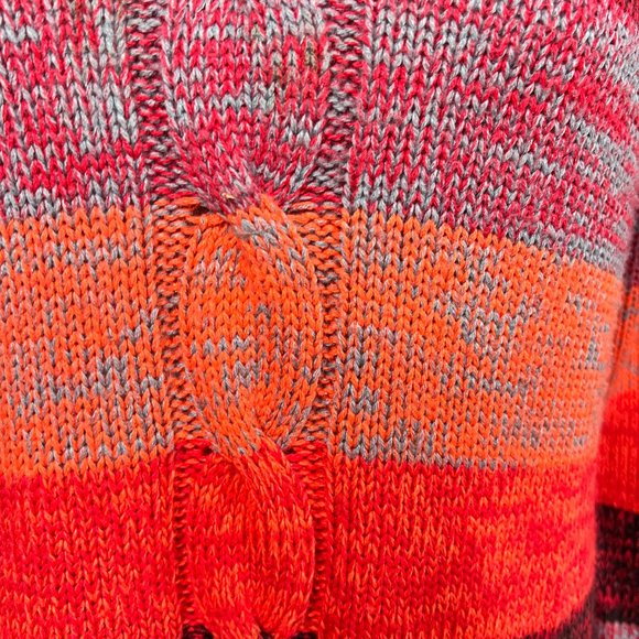 πDerek Heart Knitted Warm Long Sleeves Dress with Cable Pattern - Picture 3 of 14